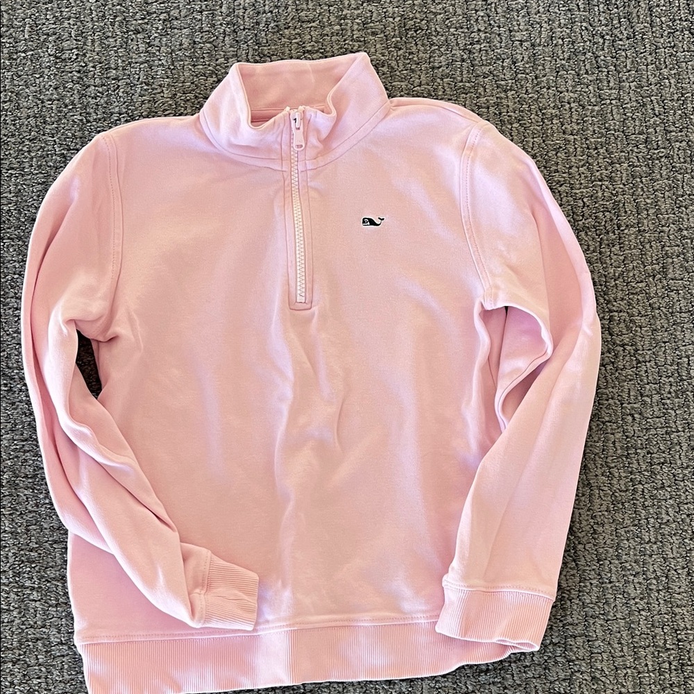 Vineyard Vines Pink Quarter-Zip Pullover